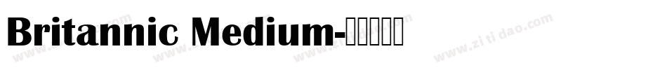 Britannic Medium字体转换